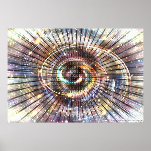 Poster 010010101001010101 (partie 2) | Cyberespace binair (Devant)