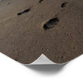 Poster 013 - Empreintes de pieds sur le sable (Coin)