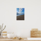 Poster 013 - Empreintes de pieds sur le sable (Cuisine)
