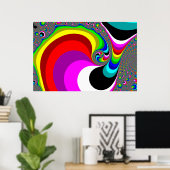 Poster 040 Obama - Art Fractal (Bureau à domicile)