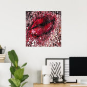 Poster 09#213 lèvres/pos. (Bureau à domicile)