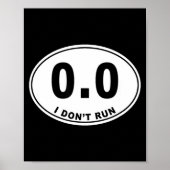 Poster 0.0 I Don't Run  (Devant)