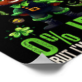 Poster 0% Irish 100% Black -funny St. Patricks Day Black  (Coin)