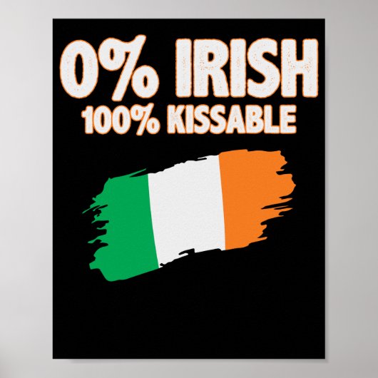 Poster 0% Irlandais 100% Embrassable (Devant)