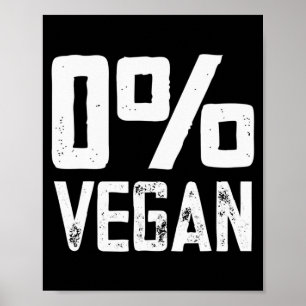 Poster 0 végétalien mange de la viande journée du souveni