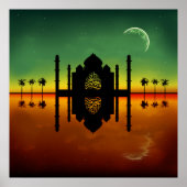 Poster 1001 Réflexion orientale de la nuit (Devant)