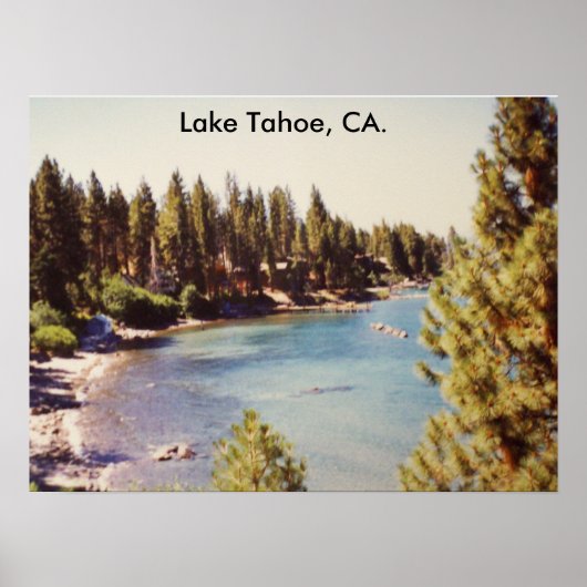 Poster 100_1068Lac Tahoe, Lac Tahoe, CA. (Devant)