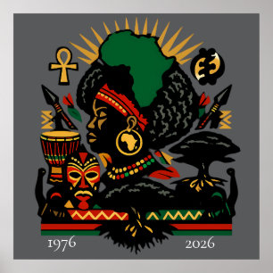 Poster 100 ans de célébration du Mois de l'histoire des N