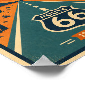 Poster 100 ans de Route 66 Litho Centenaire (Coin)