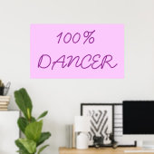 POSTER 100% DANCER (Bureau à domicile)