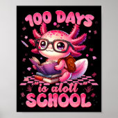 Poster 100 Day Is Alott School Nk Axolt 100th Day Teacher (Devant)