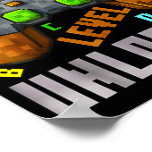 Poster 100 Days Level Unlocked Gaming 100 Days Of School  (Coin)