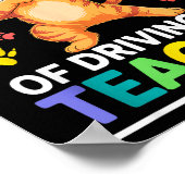 Poster 100 Days Of Driving My Teacher Claws Dabbing Cat S (Coin)