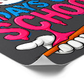 Poster 100 Days Of School Baseball Drip Bat 100th Day Of  (Coin)