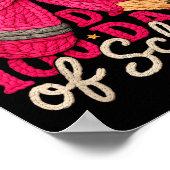 Poster 100 Days Of School Crochet Bow Pencil 100th Day Of (Coin)