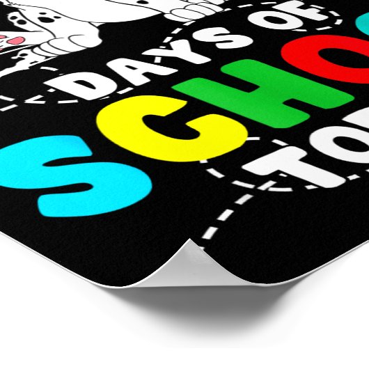 Poster 100 Days Of School Today Cute Dog Teacher Student (Coin)