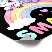 Poster 100 Days Smarter Unicorrn 100th Day Of School Kids (Coin)