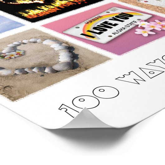 Poster 100 façons de dire que je t'aime (Coin)