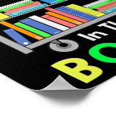 Poster 100 jours dans les livres Lecture Bibliothécaire P (Coin)