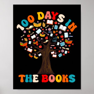 Poster 100 Jours Dans Les Livres Lecture Enseignant 100èm