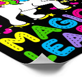 Poster 100 jours d'apprentissage magique 100e jour d'écol (Coin)