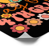 Poster 100 Jours De 4E Classe Mignonne Enseignant Super E (Coin)