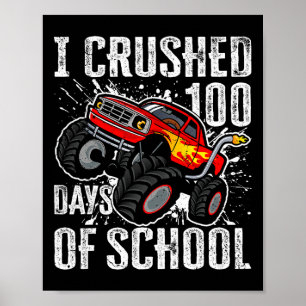 Poster 100 Jours De Camion Monster 100e Jour Enfants Bo