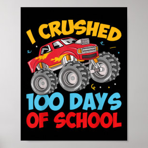 Poster 100 Jours De Camion Monster À L'École 100E Jour De