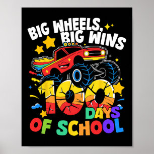 Poster 100 Jours De Camion Scolaire 100E Jour De Garçons