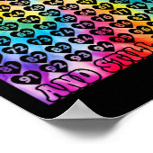 Poster 100 Jours De Coeurs De Teinture À L'École Numéros (Coin)