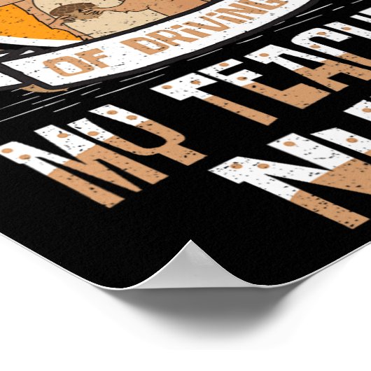 Poster 100 Jours De Conduite Mon Enseignant Nuts 100e Jou (Coin)