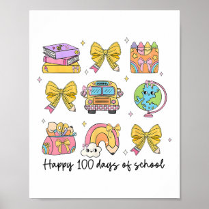 Poster 100 Jours De Coquette École Enseignants Enfants