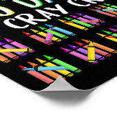 Poster 100 Jours De Cray Crayons Joyeux 100 Jours D'École (Coin)