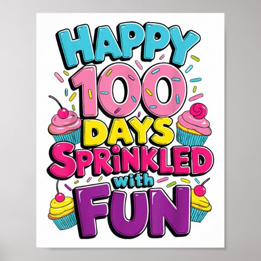 Poster 100 Jours De Cupcake Fun 100E Jour De (Devant)