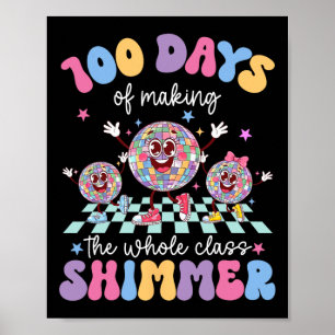 Poster 100 Jours De Faire Tout Le Cl Shimmer Danser Gl