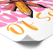 Poster 100 Jours De Filles D'École Coquette Bow 100e Jour (Coin)