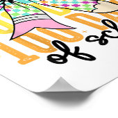 Poster 100 Jours De Filles D'École Coquette Bow 100e Jour (Coin)