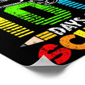 Poster 100 Jours De Garçons Scolaires Enfants 100E Jour D (Coin)