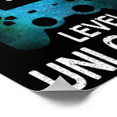 Poster 100 Jours De Jeux Vidéo De Gamer École Niveau Déve (Coin)