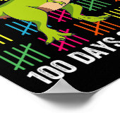 Poster 100 Jours de l'école Dinosaur Masque Fun Enseignan (Coin)