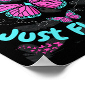 Poster 100 Jours de l'école Filles papillon 100 Jours Jus (Coin)