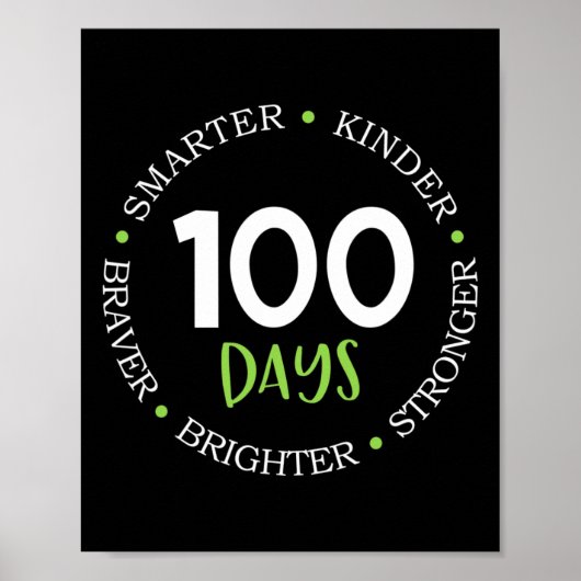 Poster 100 jours de l'équipe d'enseignants de l'école Enf (Devant)