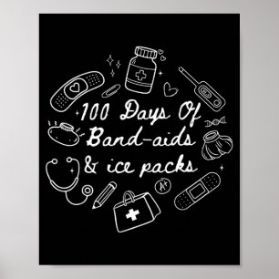 Poster 100 jours de l'infirmière scolaire 100 jours de ba