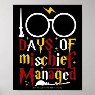 Poster 100 Jours De Mal Géré Enseignant Enfant 100ème Jou