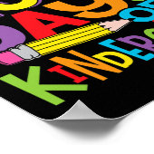 Poster 100 Jours De Maternelle Enseignant Et Enfants Colo (Coin)