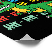 Poster 100 Jours De Maternelle Trex Dinosaur 100E Jour S (Coin)
