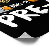 Poster 100 Jours De Pré K Professeur Étudiant Leopard Heu (Coin)