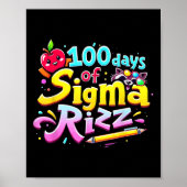 Poster 100 Jours De Sigma Rizz 100E Jour D'Enfants Scolai (Devant)