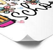 Poster 100 jours de sublimation scolaire (Coin)