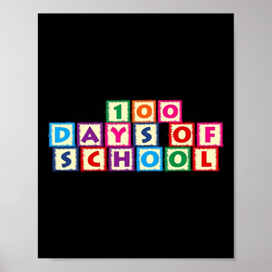 Poster 100 jours d'école (Devant)